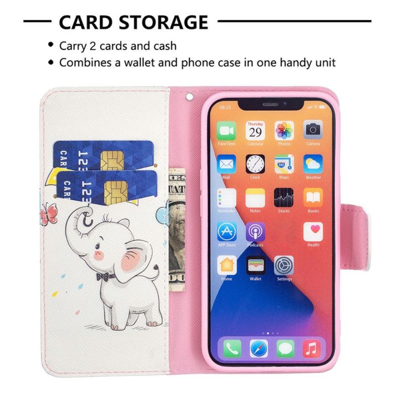 Kožené Puzdro iPhone 15 Sloníča