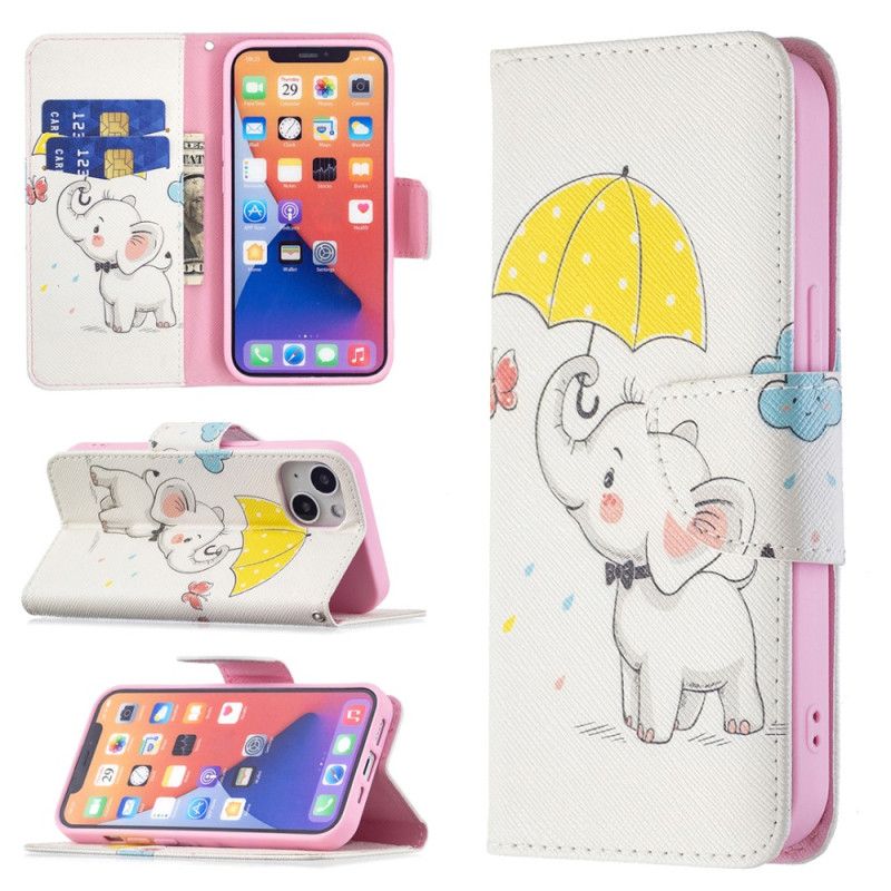 Kožené Puzdro iPhone 15 Sloníča