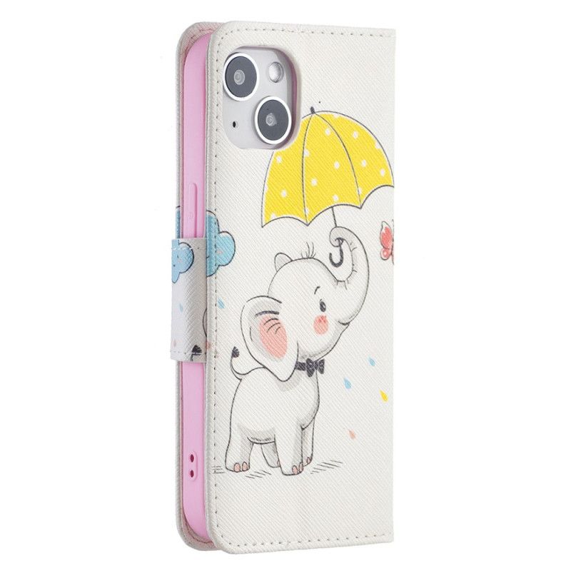 Kožené Puzdro iPhone 15 Sloníča