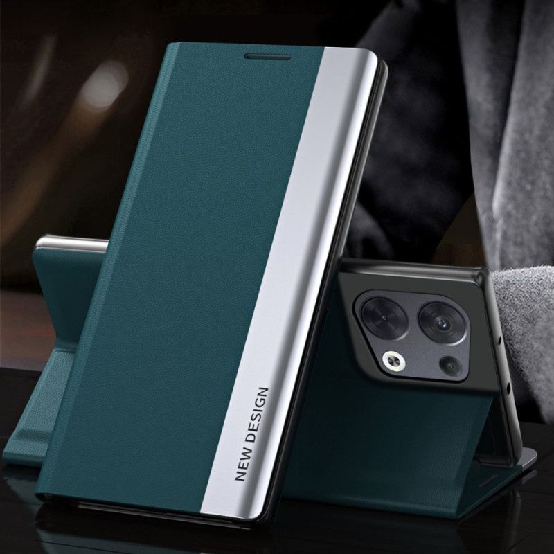 Flipové Puzdro Oppo Reno 8 Kožené Puzdro Nový Dizajn