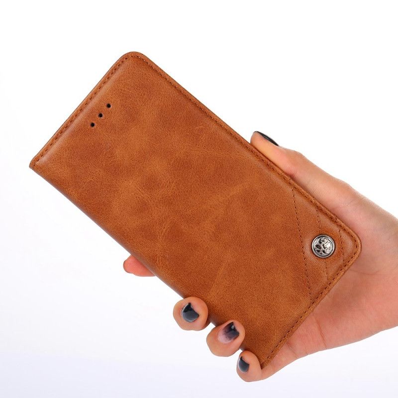 Flipové Puzdro Oppo Reno 8 Kožené Puzdro Ozdobné Nity
