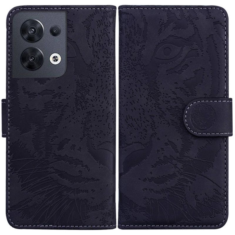 Flipové Puzdro Oppo Reno 8 Tigriu Stopu