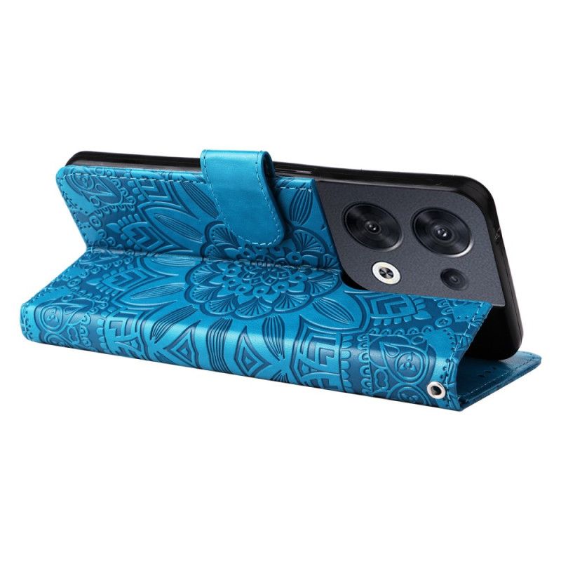 Kožené Puzdro Oppo Reno 8 Strappy Slnečnica