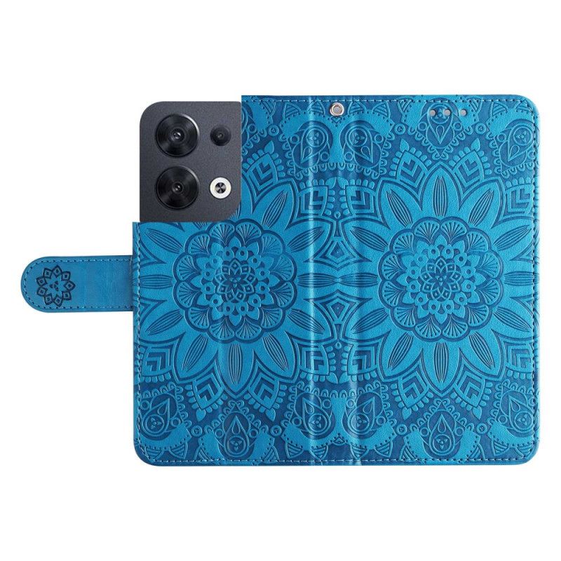 Kožené Puzdro Oppo Reno 8 Strappy Slnečnica