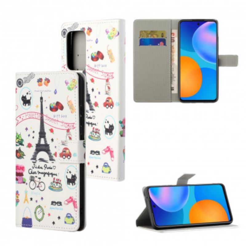 Kožené Puzdro Samsung Galaxy A32 Milujem Paríž