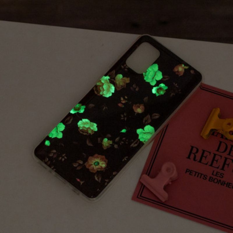 Kryt Samsung Galaxy A32 Fluorescenčná Kvetinová Séria