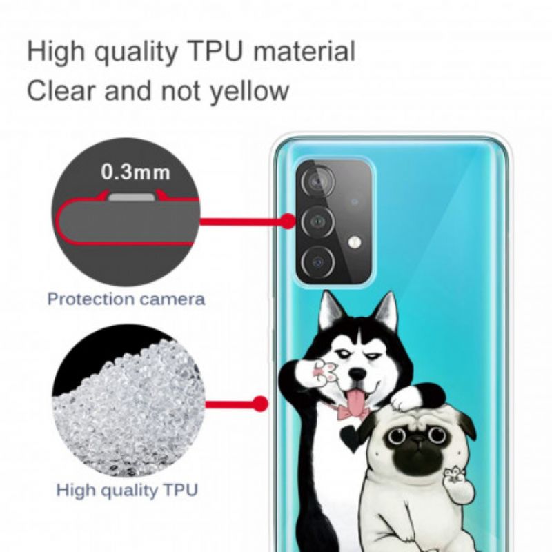 Kryt Samsung Galaxy A32 Funny Dogs
