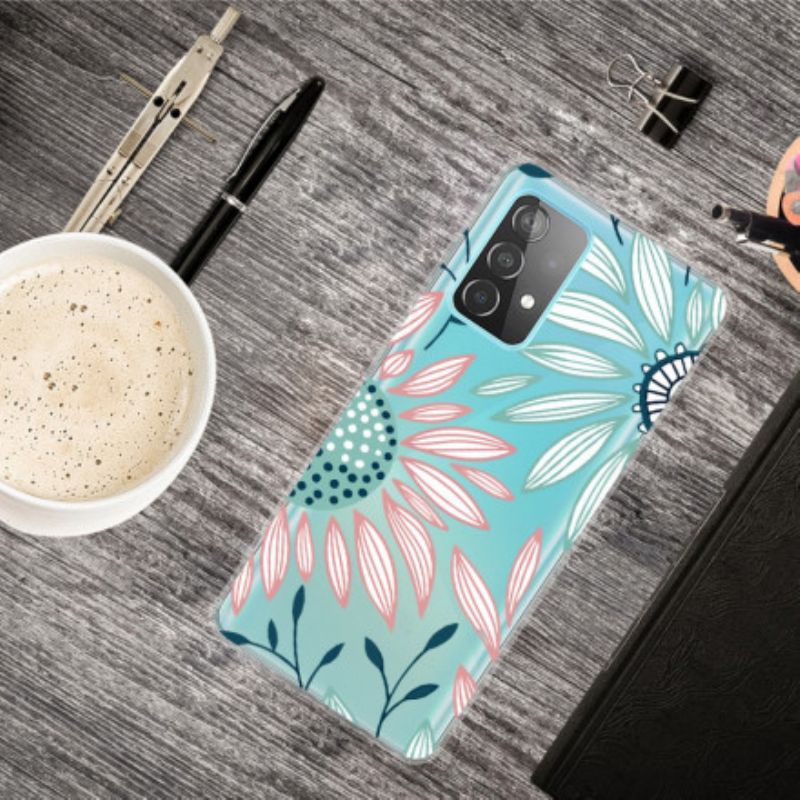 Kryt Samsung Galaxy A32 Transparentný Jeden Kvet