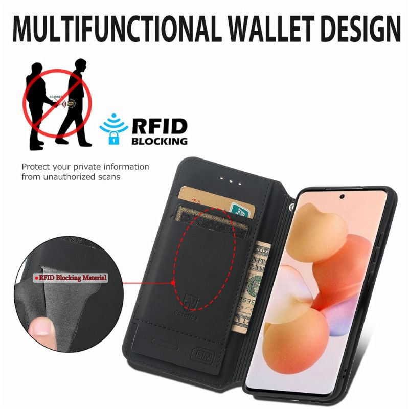 Flipové Puzdro Xiaomi 12 Lite Kožené Puzdro Dizajn Caseneo Rfid