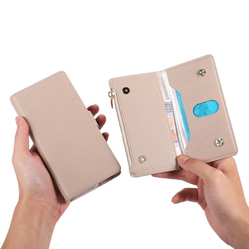 Kožené Puzdro Xiaomi 12 Lite Peňaženkový Odnímateľná Peňaženka A Šnúrka
