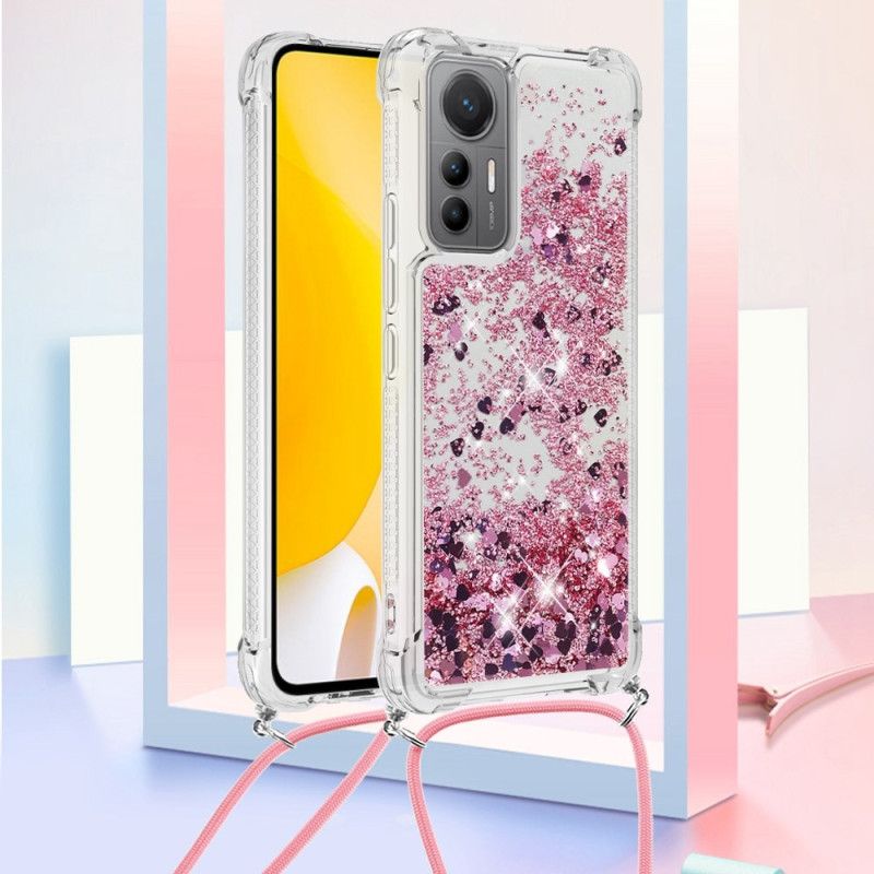 Kryt Xiaomi 12 Lite Dizajn Flitrov So Šnúrkou