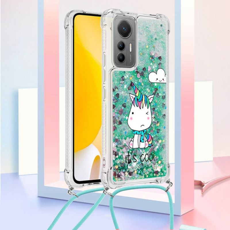 Kryt Xiaomi 12 Lite K Jednorožcom So Šnúrkou