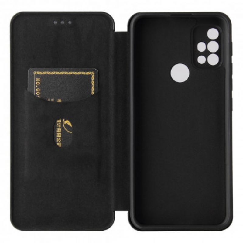 Flipové Puzdro Moto G30 / G10 Kožené Puzdro Farebný Uhlíkový Silikón