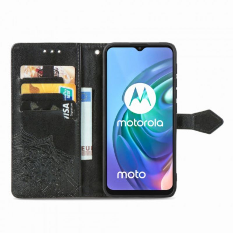 Kožené Puzdro Moto G30 / G10 Mandala V Stredoveku