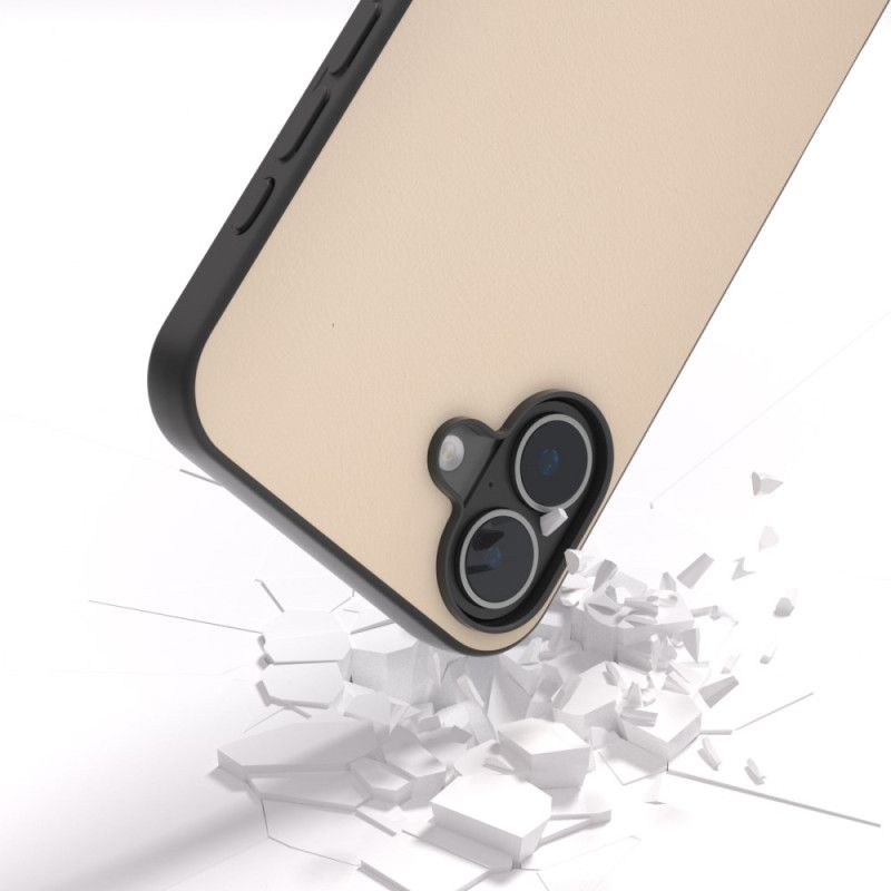 Kryt iPhone 16 Kryt Na Mobil Kožený Efekt