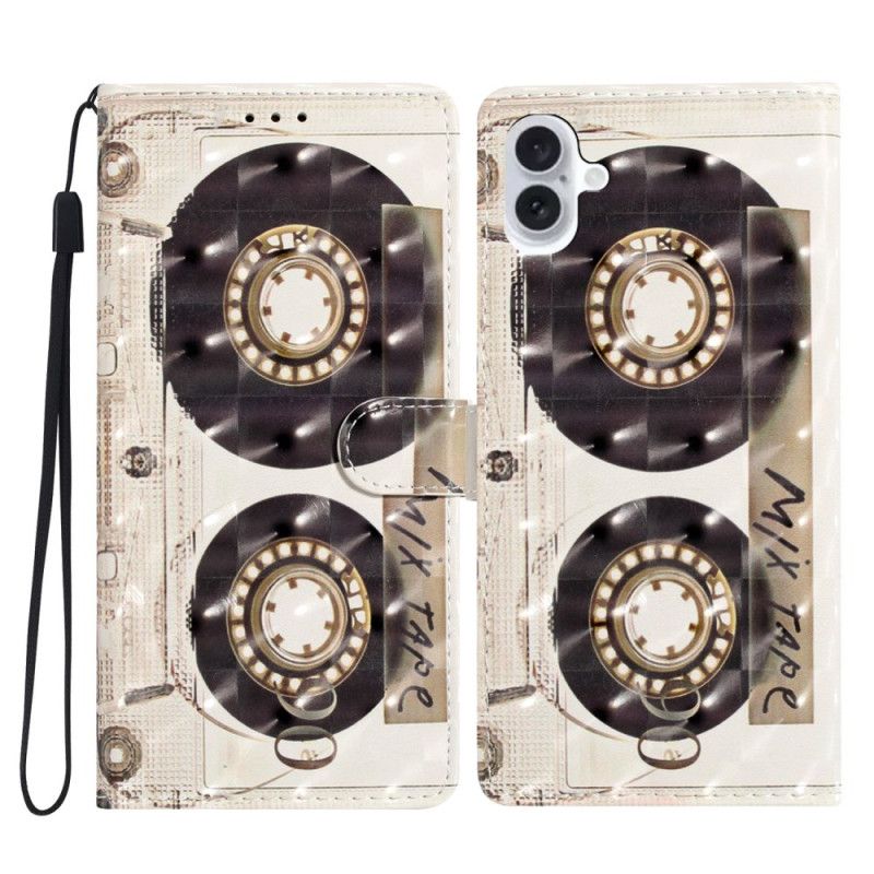 Puzdro Na iPhone 16 Kazeta So Šnúrkou