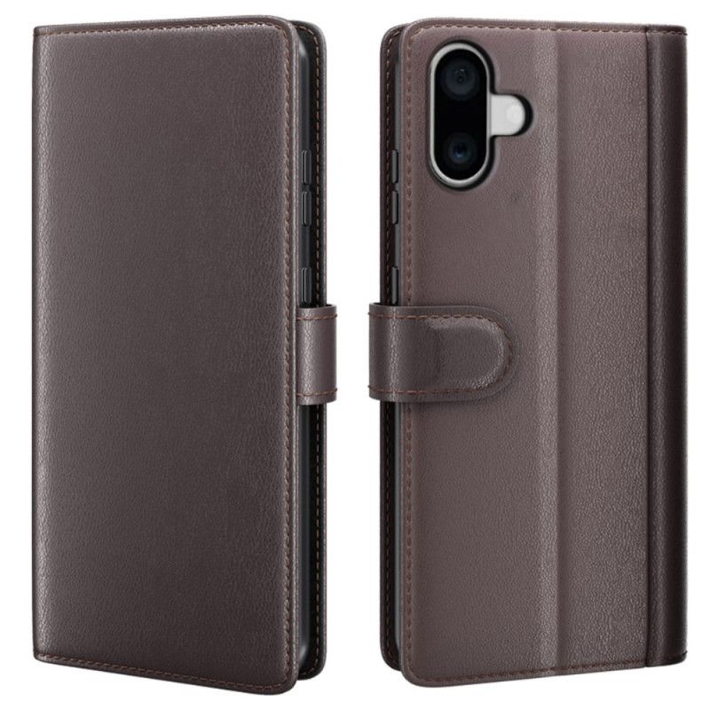 Puzdro Na iPhone 16 Pravá Koža
