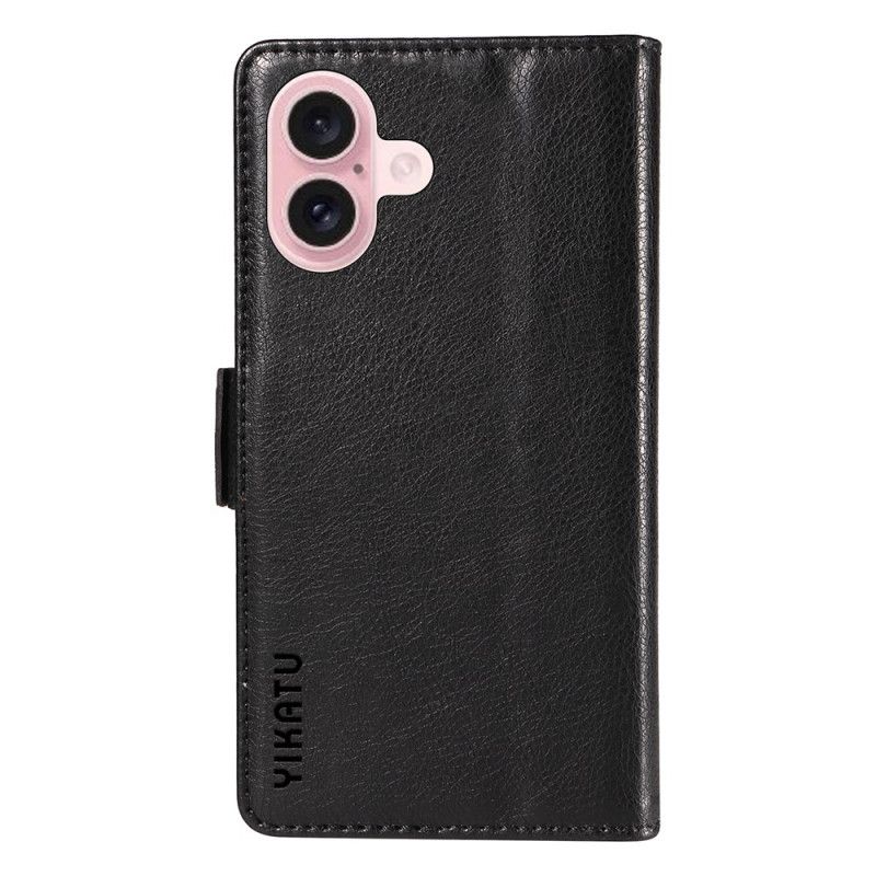 Puzdro Na iPhone 16 Yikatu Vintage Umelá Koža