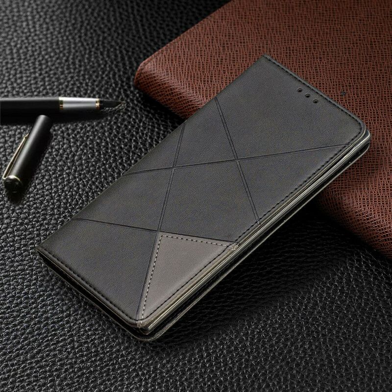 Flipové Puzdro Samsung Galaxy Note 10 Plus Kožené Puzdro Umelecký Štýl