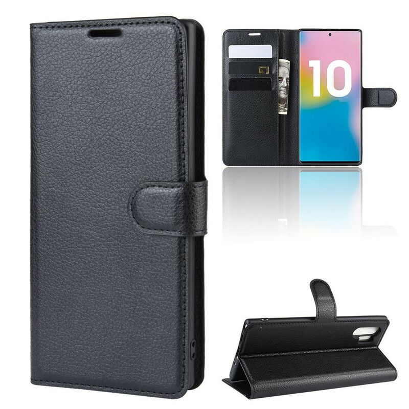 Kožené Puzdro Samsung Galaxy Note 10 Plus Klasické Farby