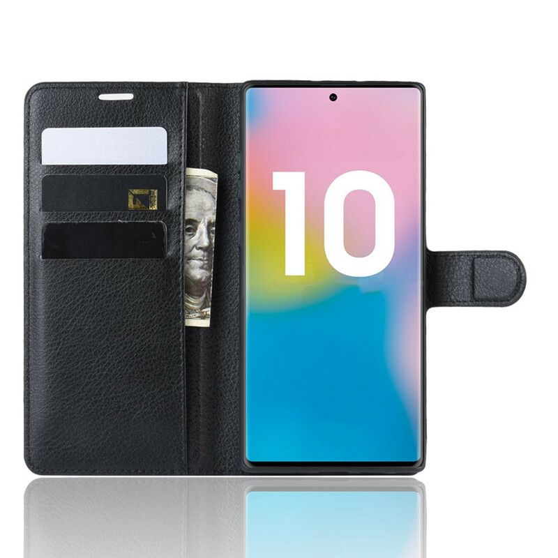 Kožené Puzdro Samsung Galaxy Note 10 Plus Klasické Farby