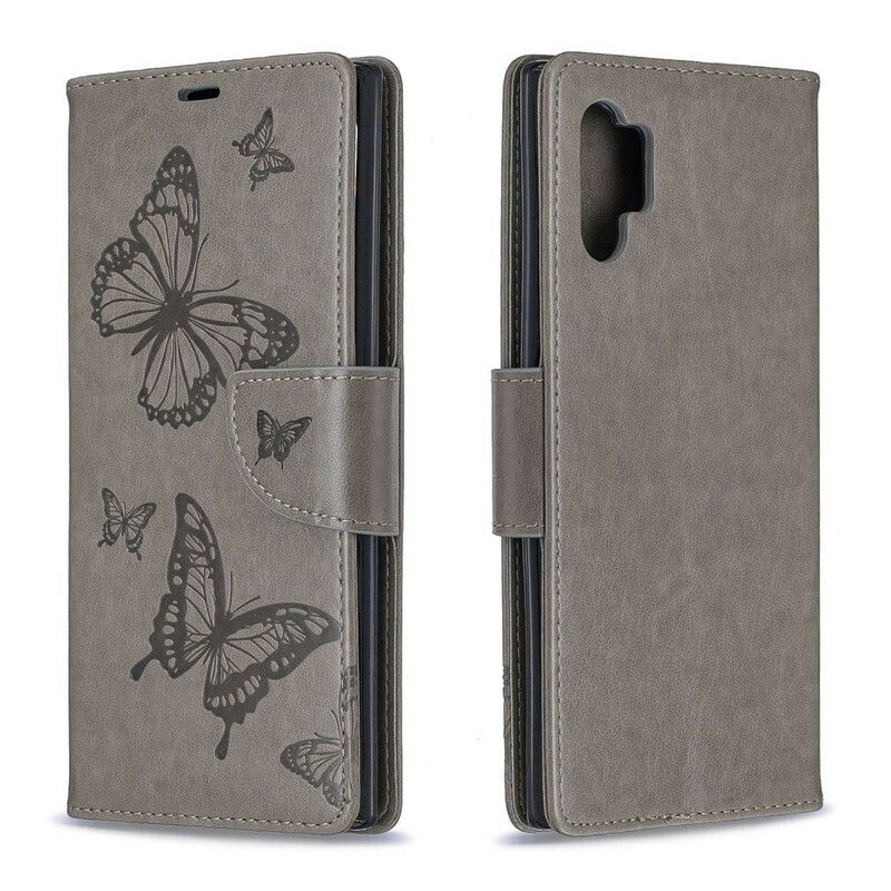 Kožené Puzdro Samsung Galaxy Note 10 Plus Nádherné Tangá Butterflies