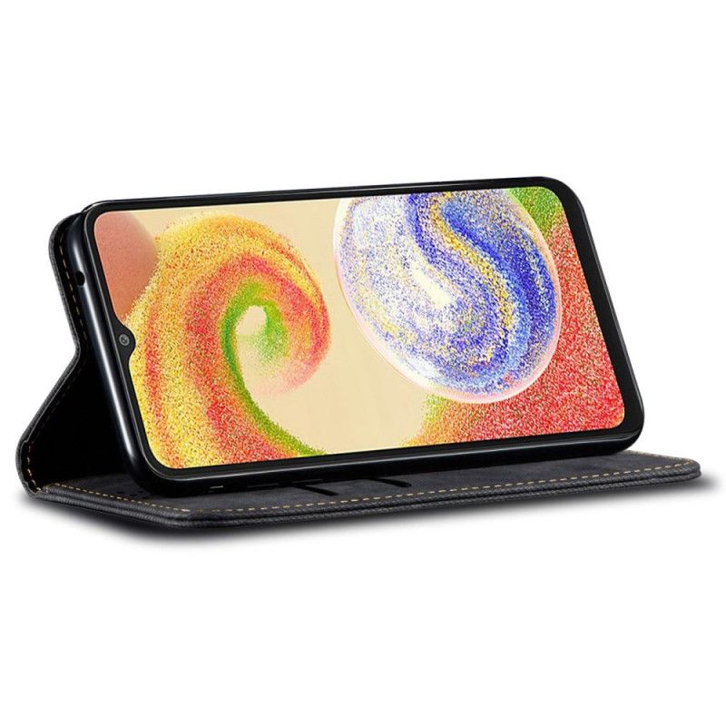 Kožené Puzdro Na Samsung Galaxy A55 5g Džínsová Tkanina
