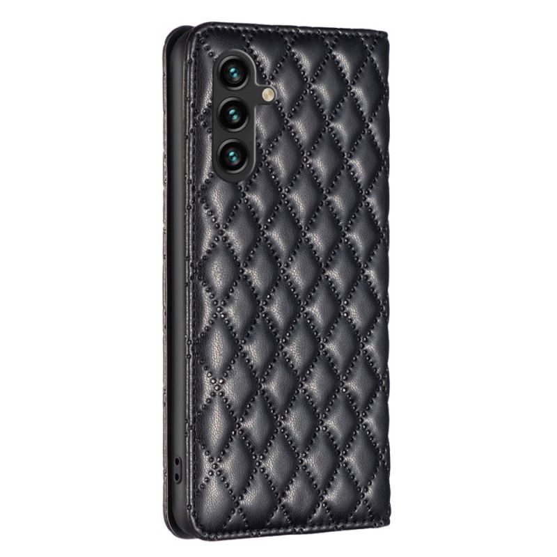 Kožené Puzdro Samsung Galaxy A55 5g Prešívaná Binfen Farba