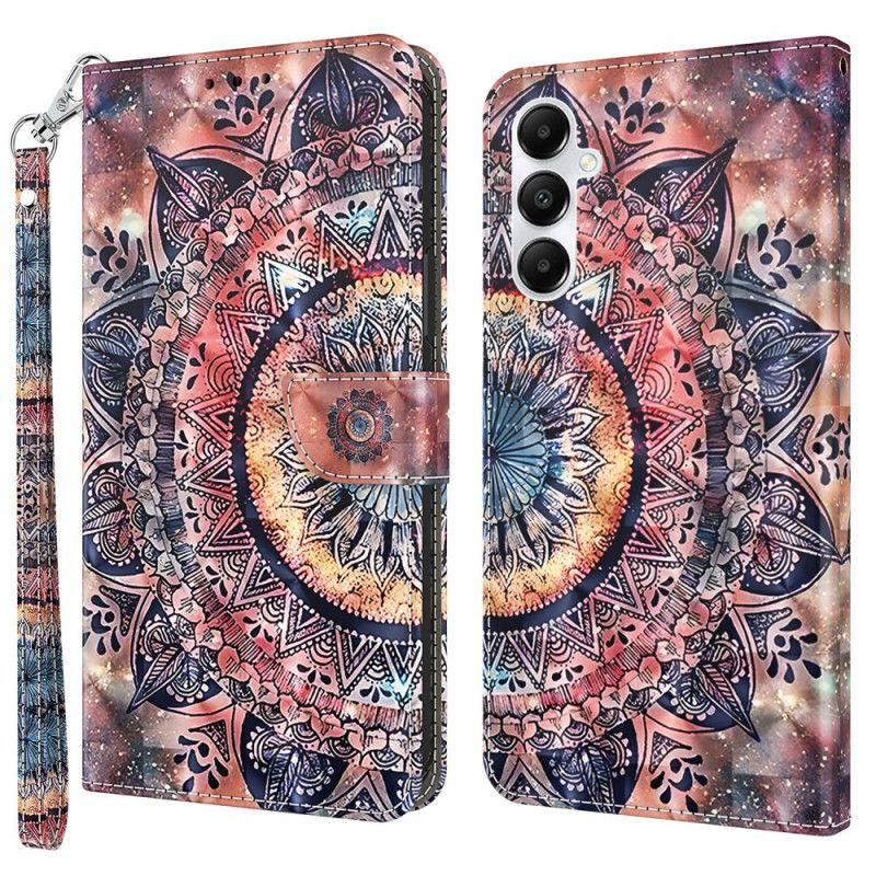 Puzdro Na Samsung Galaxy A55 5g Farebná Mandala S Remienkom