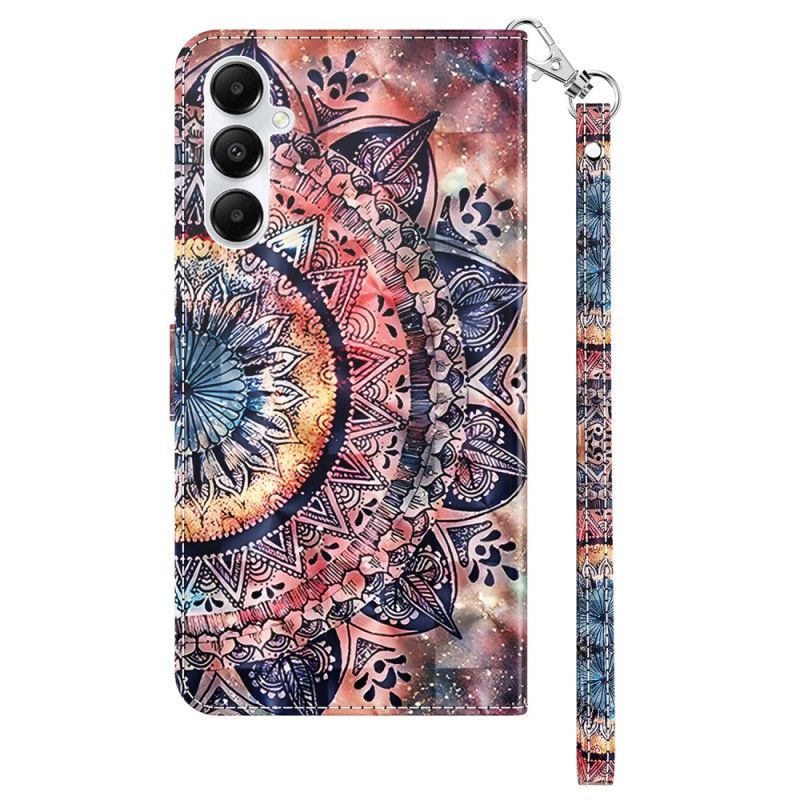 Puzdro Na Samsung Galaxy A55 5g Farebná Mandala S Remienkom