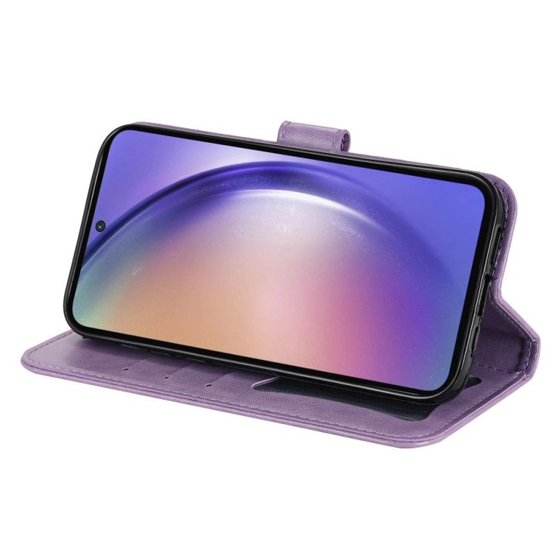 Puzdro Na Samsung Galaxy A55 5g Kvetinová Mandala S Remienkom