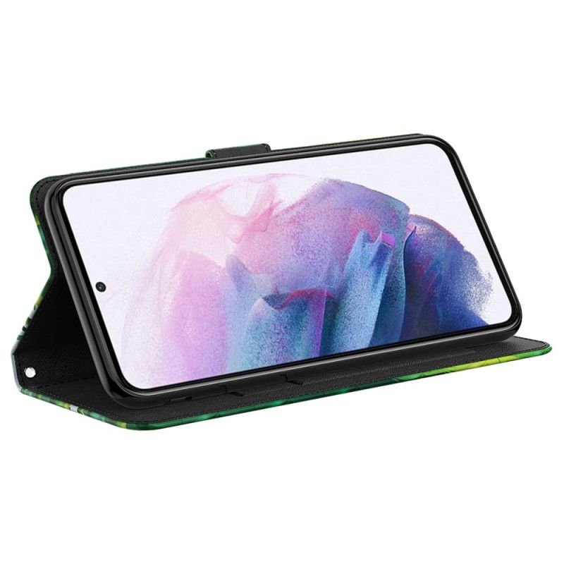Puzdro Samsung Galaxy A55 5g Bambusová Panda S Remienkom
