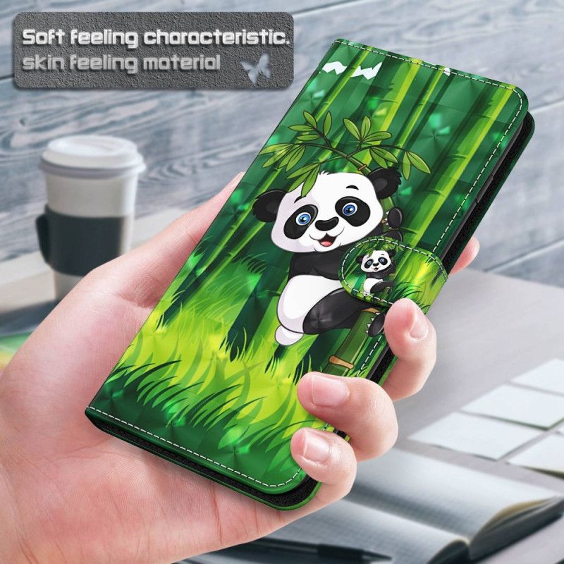 Puzdro Samsung Galaxy A55 5g Bambusová Panda S Remienkom