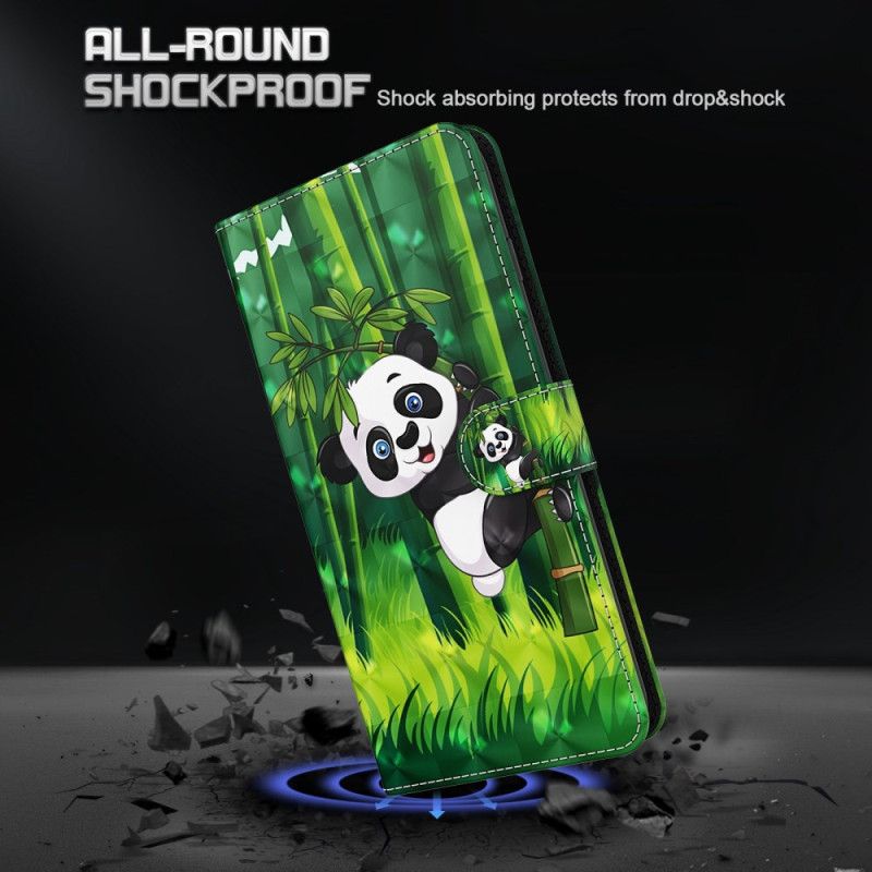 Puzdro Samsung Galaxy A55 5g Bambusová Panda S Remienkom