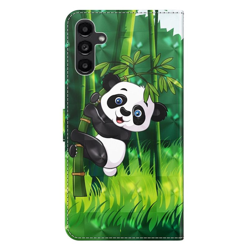 Puzdro Samsung Galaxy A55 5g Bambusová Panda S Remienkom