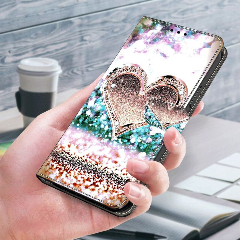 Puzdro Samsung Galaxy A55 5g Ružové Diamantové Srdce