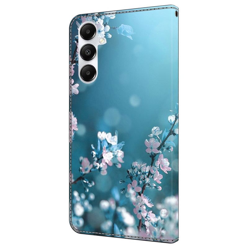 Puzdro Samsung Galaxy A55 5g Slivkové Kvety