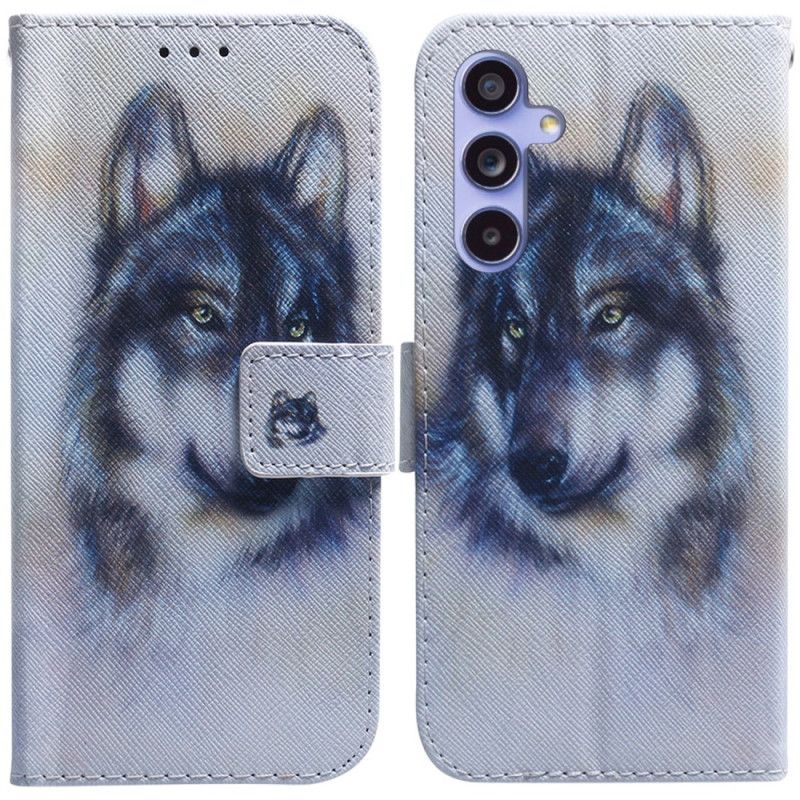 Puzdro Samsung Galaxy A55 5g Vlčí Akvarel