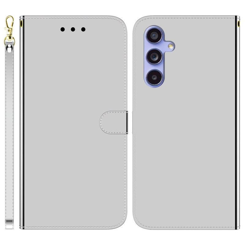Puzdro Samsung Galaxy A55 5g Zrkadlový Efekt A Remienok
