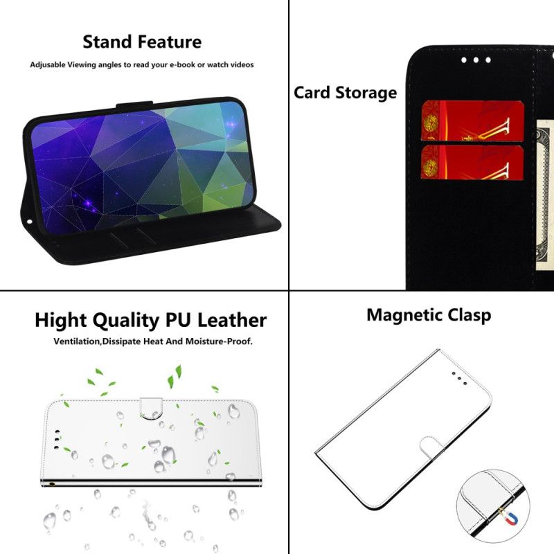 Puzdro Samsung Galaxy A55 5g Zrkadlový Efekt A Remienok