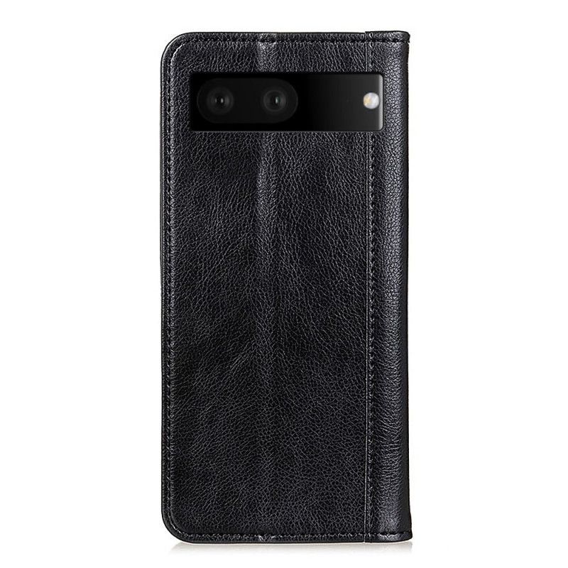 Flipové Puzdro Google Pixel 7 Kožené Puzdro Štiepaná Koža