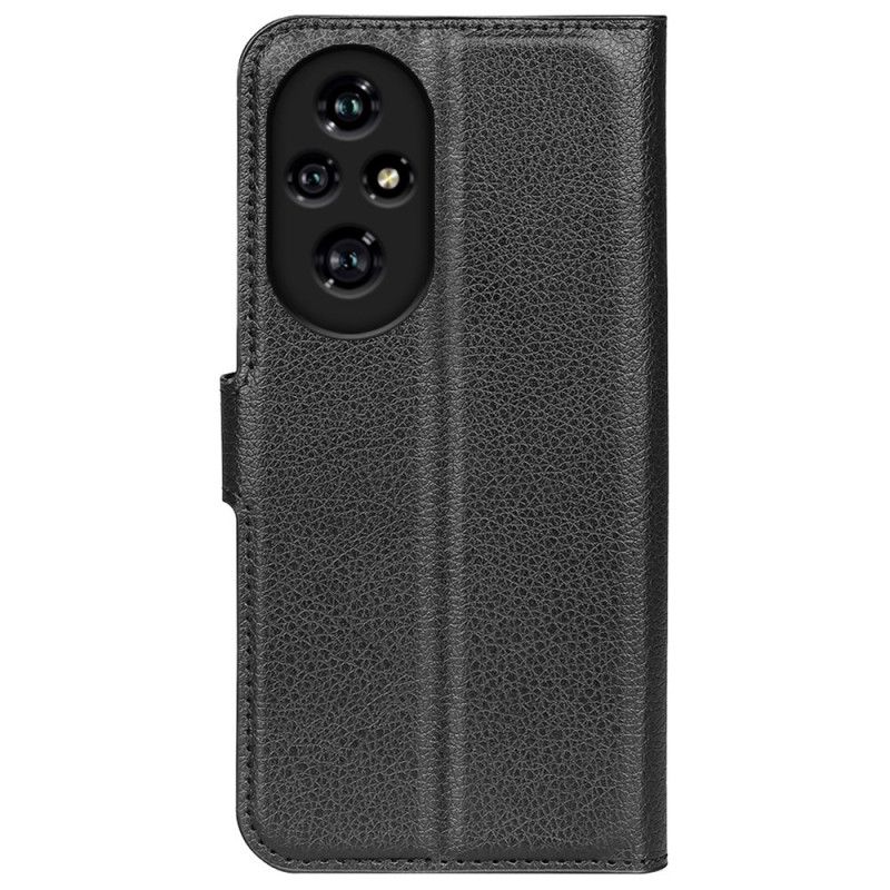 Puzdro Honor 200 Pro Klasická Umelá Koža Litchi