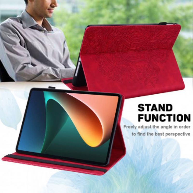 Flipové Puzdro Xiaomi Pad 5 Štylizovaný Kvet