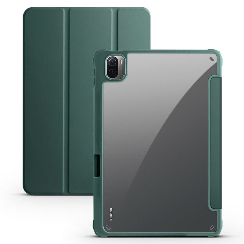 Kožené Puzdro Xiaomi Pad 5 Pevný Plast A Priehľadný Akryl