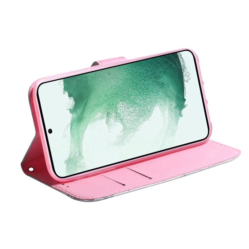 Flipové Puzdro Samsung Galaxy M33 5G Ružový Kvet