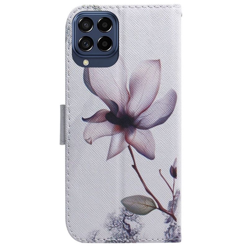 Flipové Puzdro Samsung Galaxy M33 5G Ružový Kvet