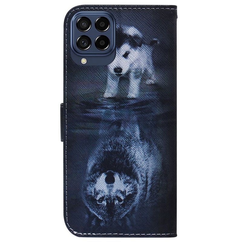 Kožené Puzdro Samsung Galaxy M33 5G Sen Šteniatka