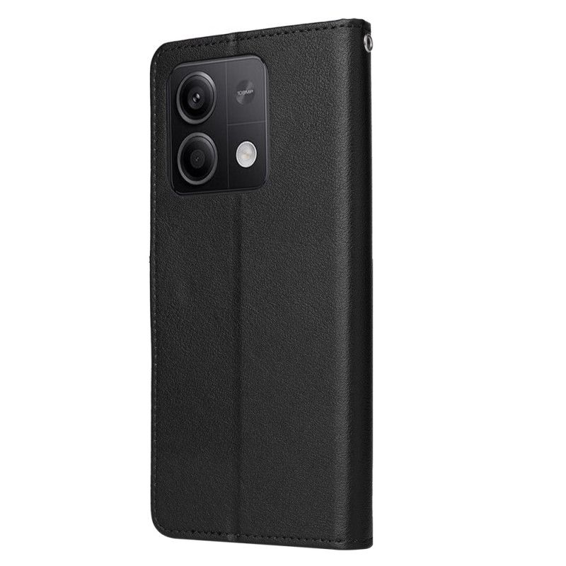 Kožené Puzdro Xiaomi Redmi Note 13 5g Kryt Na Mobil Obyčajné S Popruhom