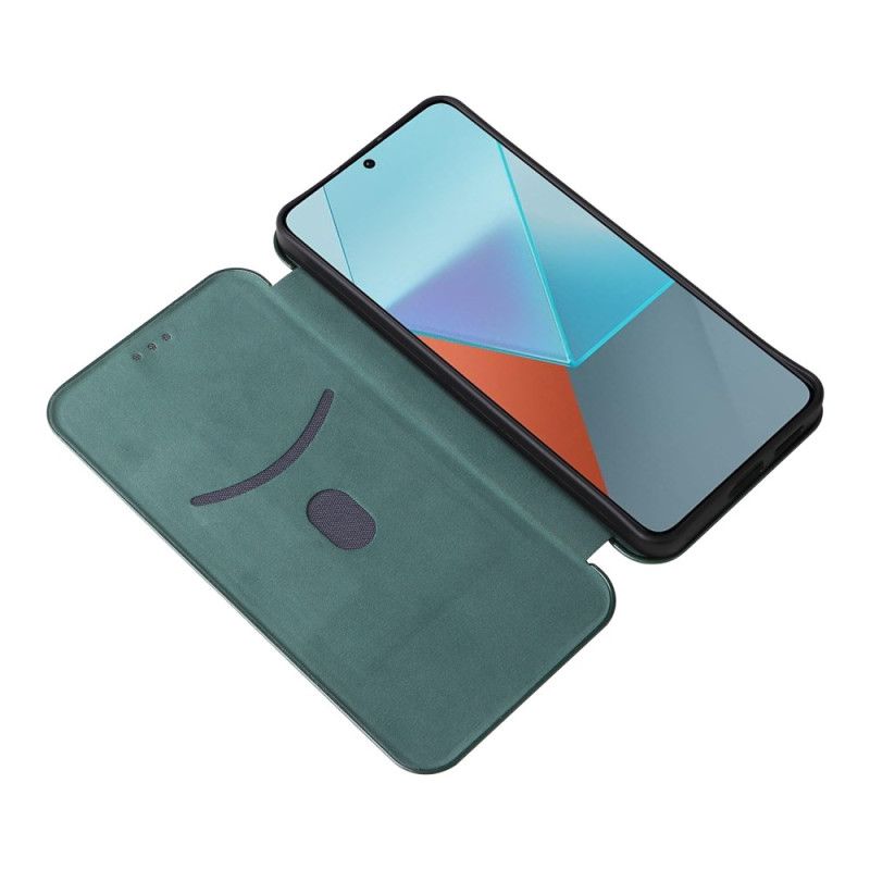 Kožené Puzdro Xiaomi Redmi Note 13 5g Uhlíkové Vlákno