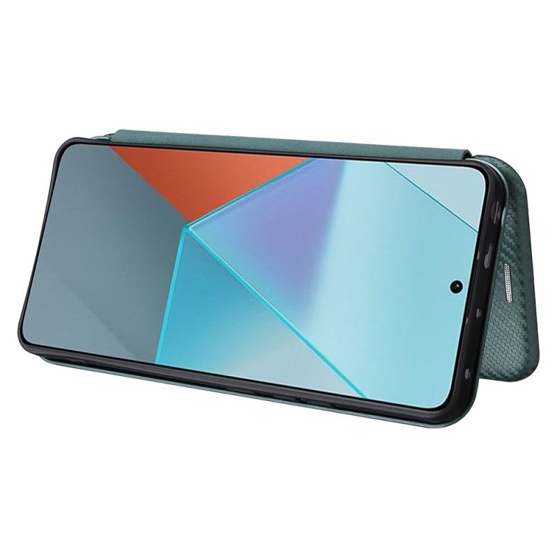 Kožené Puzdro Xiaomi Redmi Note 13 5g Uhlíkové Vlákno